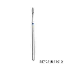 Фреза алмазная пламя синяя насечка 257-021B