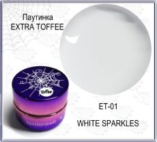 Gellaktik Гель-краска паутинка EXTRA TOFFEE №01 белый 7 гр
