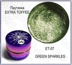 Gellaktik Гель-краска паутинка EXTRA TOFFEE №07 зеленый 7 гр