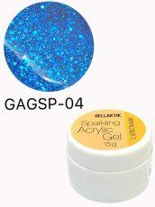 Gellaktik Акригель с блестками SPARKLING ACRYLIC GEL №04 15 гр