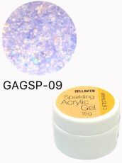 Gellaktik Акригель с блестками SPARKLING ACRYLIC GEL №09 15 гр