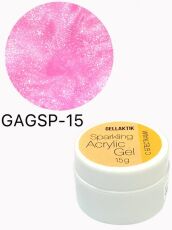 Gellaktik Акригель с блестками SPARKLING ACRYLIC GEL №15 15 гр