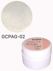 Gellaktik Акригель с шиммером CREAM PUFF ACRYLIC GEL №02 15 гр
