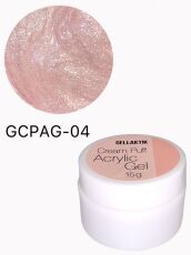 Gellaktik Акригель с шиммером CREAM PUFF ACRYLIC GEL №04 15 гр