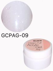 Gellaktik Акригель с шиммером CREAM PUFF ACRYLIC GEL №09 15 гр
