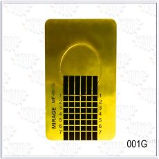 Mirage Формы в рулоне MF-001G узкие золото 500 шт