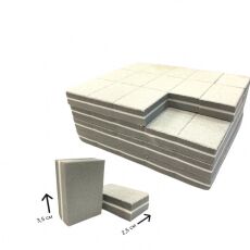 Баф-ластик мини 3,5х2,5 см серый 60 шт