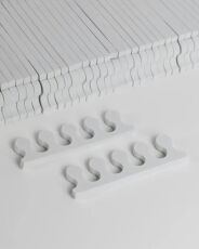 Разделители пальцев для педикюра 100 пар Белые