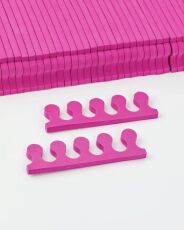 Разделители пальцев для педикюра 100 пар Малиновые