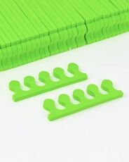 Разделители пальцев для педикюра 100 пар Салатовые