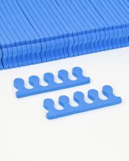 Разделители пальцев для педикюра 100 пар Голубые