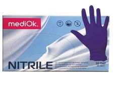 mediOK Перчатки нитрил INDIGO Фиолетовые L 100 шт