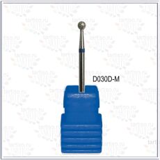 Фреза алмазная D030D-M шар синя