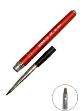 Mirage Кисть для геля №4 прямая красная ручка трансформер