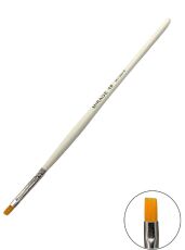 Mirage Кисть для геля №4 прямая ворс синтетика белая ручка