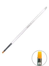 Mirage Кисть для геля №4 прямая белая ручка