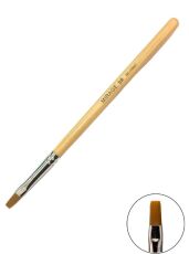 Mirage Кисть для геля №8 прямая деревянная ручка