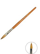 Mirage Кисть для акрила N16 Kolinsky тёмно-коричневая деревянная ручка