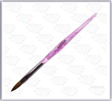 Mirage Кисть для акрила N7 розовая ручка