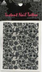 Mirage Наклейка для ногтей Instant Nail Tattoo Black NTB-02