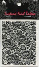 Mirage Наклейка для ногтей Instant Nail Tattoo Black NTB-04