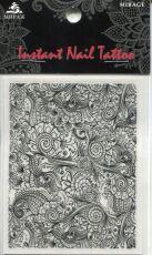 Mirage Наклейка для ногтей Instant Nail Tattoo Black NTB-06
