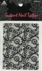Mirage Наклейка для ногтей Instant Nail Tattoo Black NTB-08
