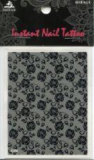 Mirage Наклейка для ногтей Instant Nail Tattoo Black NTB-17