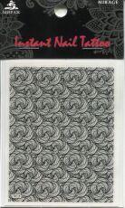 Mirage Наклейка для ногтей Instant Nail Tattoo Black NTB-19
