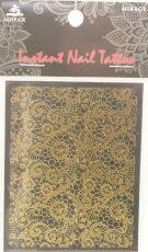Mirage Наклейка для ногтей Instant Nail Tattoo Gold NTG-08
