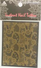 Mirage Наклейка для ногтей Instant Nail Tattoo Gold NTG-09