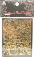 Mirage Наклейка для ногтей Instant Nail Tattoo Gold NTG-10