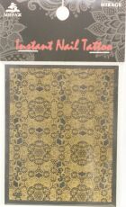 Mirage Наклейка для ногтей Instant Nail Tattoo Gold NTG-12