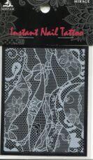 Mirage Наклейка для ногтей Instant Nail Tattoo White NTW-15