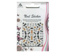 Mirage 3D Наклейки Nail Sticker Кошки цветные XC-21