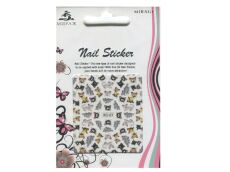 Mirage 3D Наклейки Nail Sticker Кошки цветные XC-27