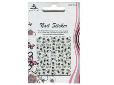 Mirage 3D Наклейки Nail Sticker Кошки черно-белые XX-19