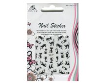 Mirage 3D Наклейки Nail Sticker Кошки черно-белые XX-27