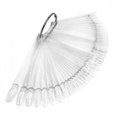 Демонстрационная палитра 50 шт овал веер прозрачные на кольце