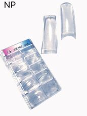 Mirage Типсы 500 шт прозрачные NP с короткой контактной зоной