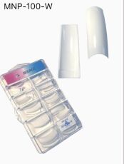 Mirage Типсы 100 шт френч NP зауженные с короткой контактной зоной