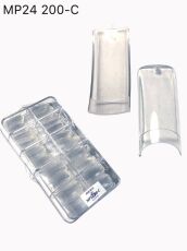 Mirage Типсы 200 шт прозрачные P24 прямые с короткой контактной зоной