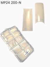 Mirage Типсы 200 шт натуральные P24 прямые с короткой контактной зоной