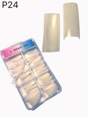 Mirage Типсы 300 шт натуральные P24 прямые с короткой контактной зоной