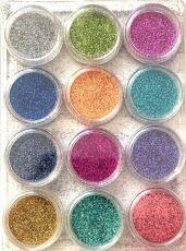 Набор цветной глиттер MIX COLOR 12 шт