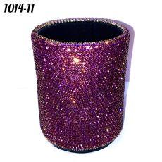 Стакан круглый весь в стразах Фиолетовый