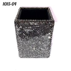 Стакан квадратный весь в стразах Чёрный AB