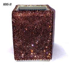 Стакан квадратный весь в стразах Фиолетовый