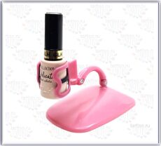 Держатель для бутыльков лаков розовый