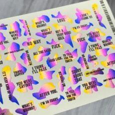 Milliart Nails Слайдер-дизайн фольгированный MN-FL-28